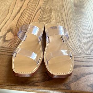 Larroude Gabe Flat Sandals Shoes Size 8